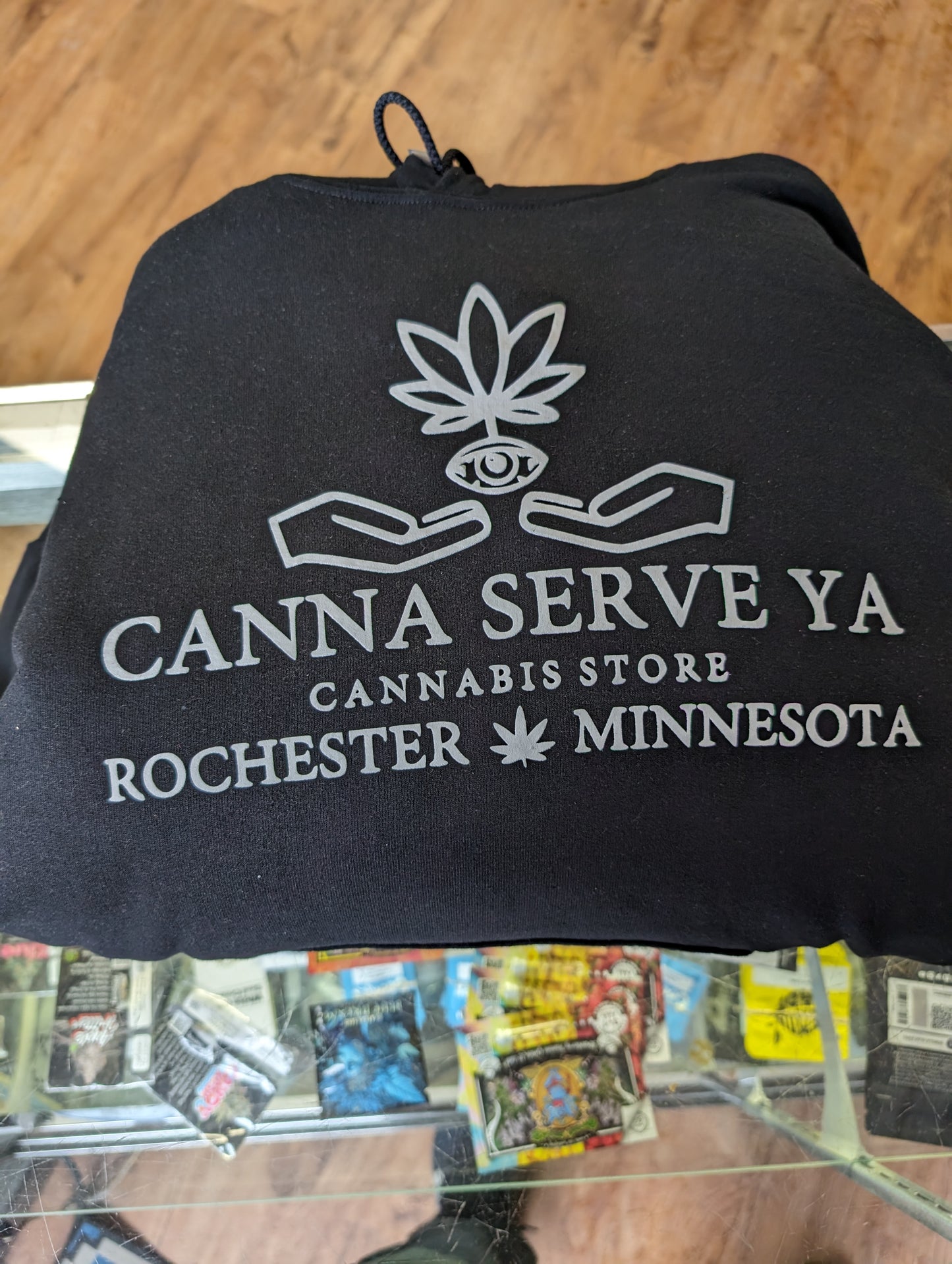 Canna Serve Ya Black Hoodie