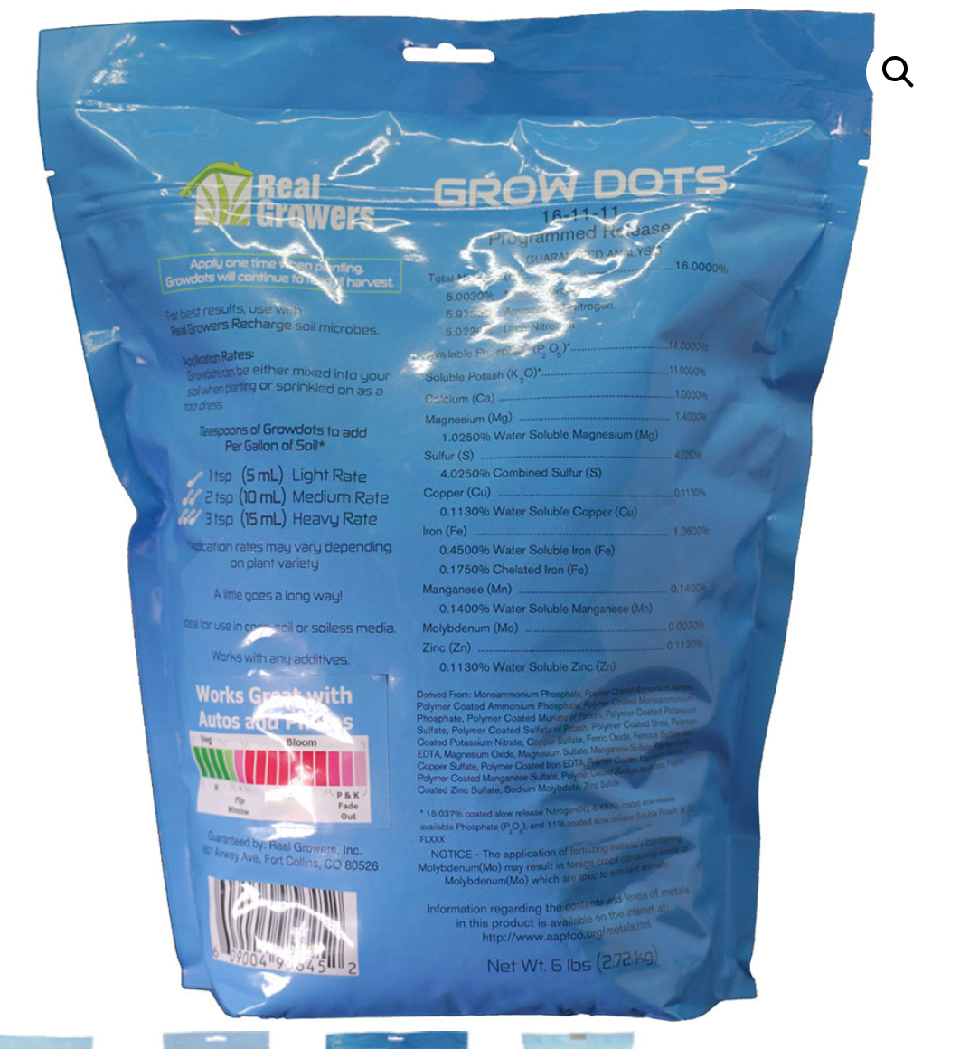 Grow Dots Programmed Release Plant Fertilizer - Classic - Various Sizes