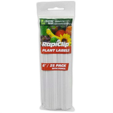 Luster Leaf® Rapiclip® Plastic Plant Labels - 25pk - 6in - Pencil Included (Multiple Sizes)