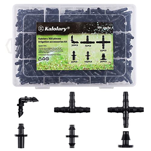 Kalolary 300 Pieces Irrigation Accessories Kit