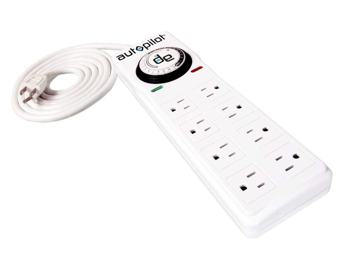 Autopilot Surge Protector / Power Strip with 8 outlets & timer