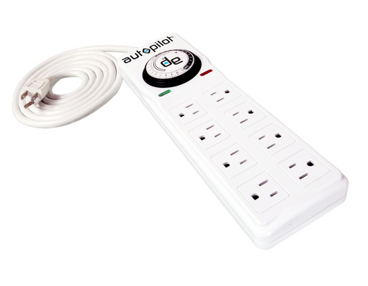 Autopilot Surge Protector / Power Strip with 8 outlets & timer