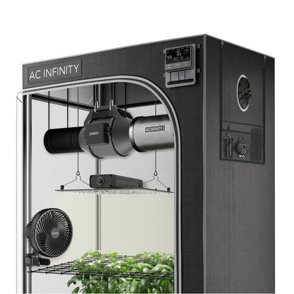 ADVANCE GROW TENT SYSTEM 2X2, 1-PLANT KIT, WIFI-INTEGRATED CONTROLS TO AUTOMATE VENTILATION, CIRCULATION, FULL SPECTRUM LED GROW LIGHT