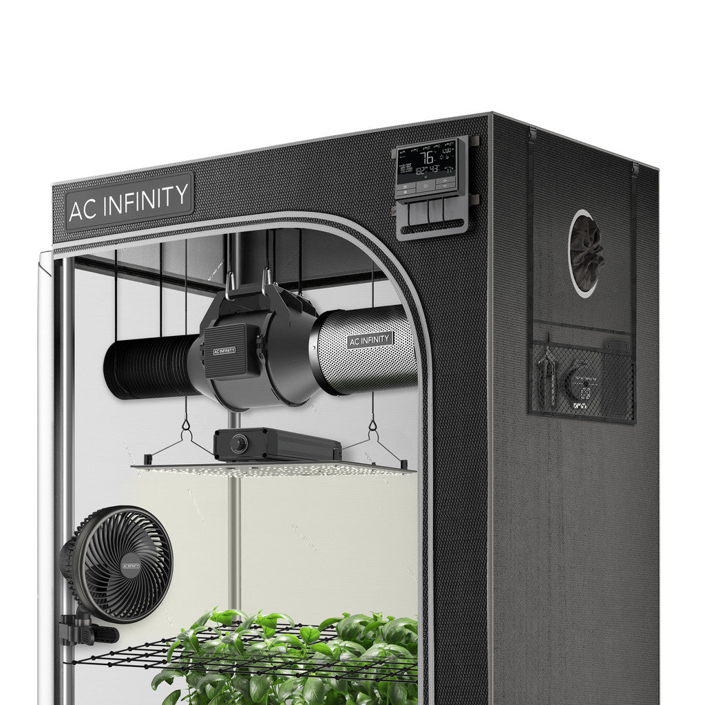 ADVANCE GROW TENT SYSTEM 4X4, 4-PLANT KIT, WIFI-INTEGRATED CONTROLS TO AUTOMATE VENTILATION, CIRCULATION, FULL SPECTRUM LED GROW LIGHT