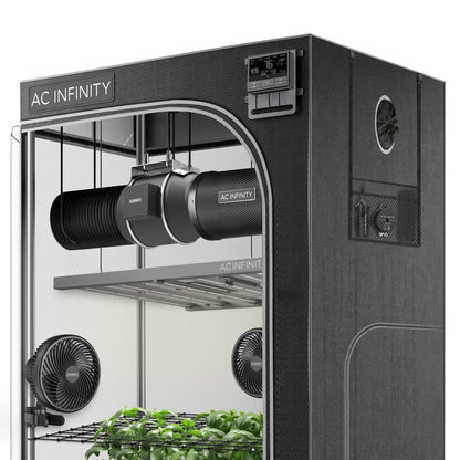 ADVANCE GROW TENT SYSTEM PRO 4X4, 4-PLANT KIT, WIFI-INTEGRATED CONTROLS TO AUTOMATE VENTILATION, CIRCULATION, FULL SPECTRUM LM301H EVO LED GROW LIGHT