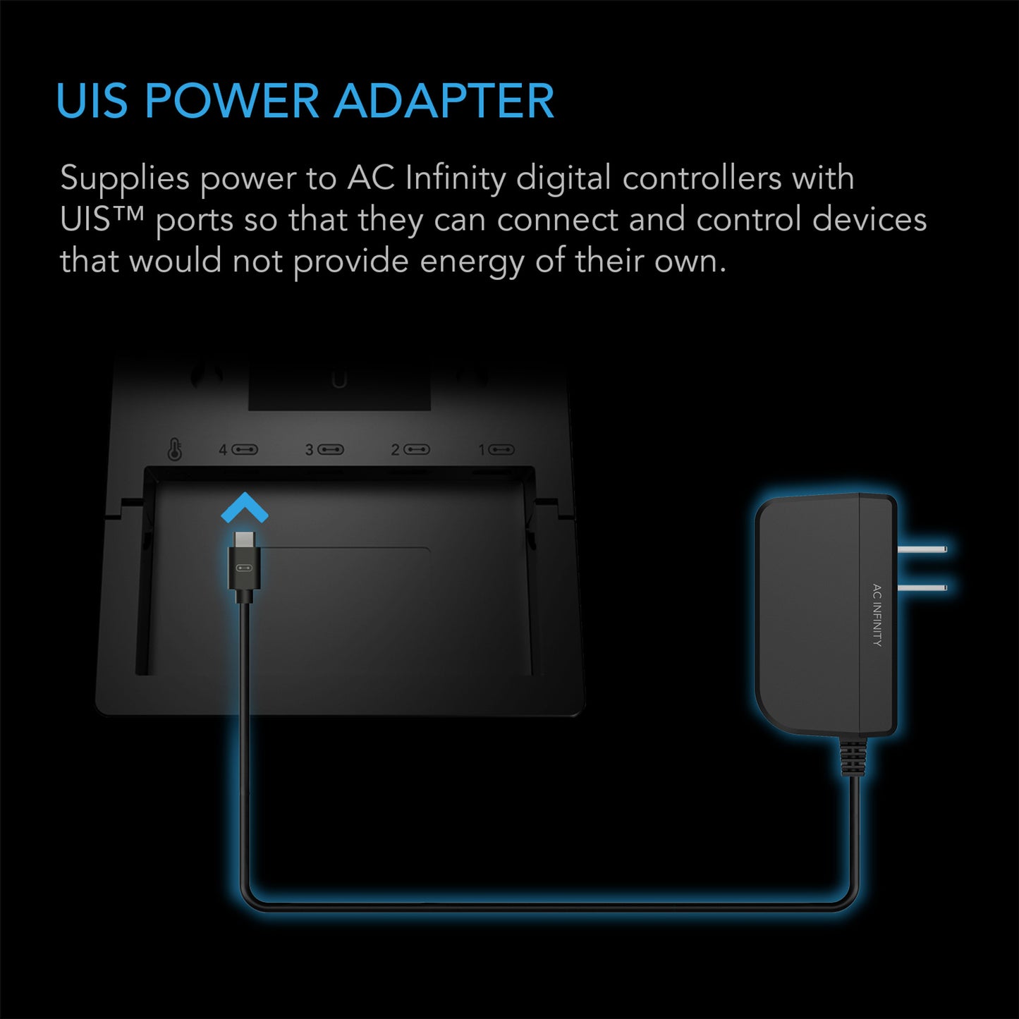UIS POWER ADAPTER, FOR CONTROLLERS NOT POWERED BY UIS DEVICES