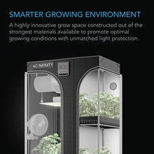 CLOUDLAB 632D, 2-IN-1 ADVANCE GROW TENT 3X2, 2000D MYLAR CANVAS, 36" X 24" X 72"