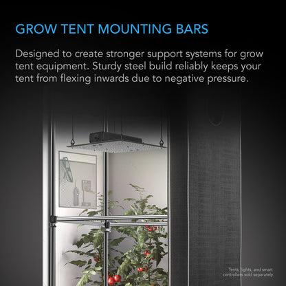 GROW TENT MOUNTING BARS, FOR INDOOR GROW SPACES, 2X2' (Various Sizes)
