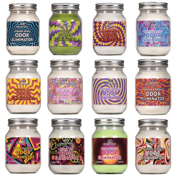 Special Blue Odor Eliminator Candle - Assorted Scents